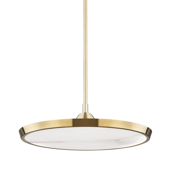 Hudson Valley 3621-AGB LED Pendant, Aged Brass