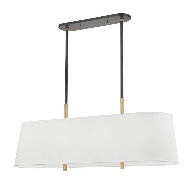 Hudson Valley 3747-AOB Eight Light Island Pendant, Aged Old Bronze