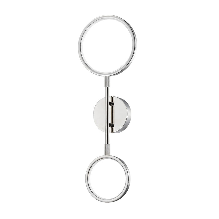 Hudson Valley 4102-PN LED Wall Sconce, Polished Nickel