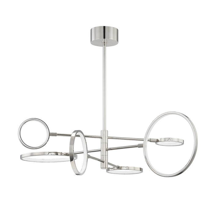 Hudson Valley 4106-PN LED Chandelier, Polished Nickel