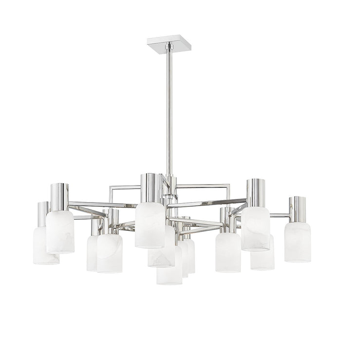 Hudson Valley 4237-PN LED Chandelier, Polished Nickel