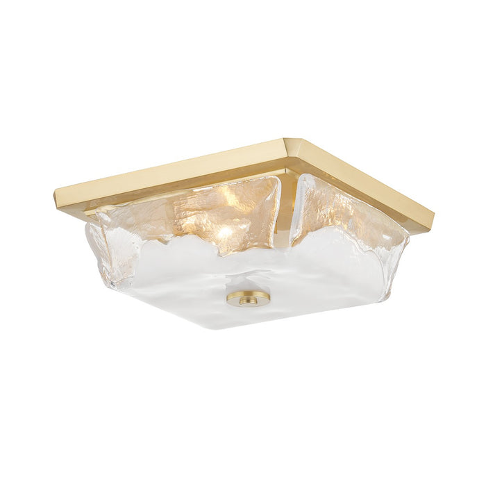 Hudson Valley 4710-AGB Three Light Flush Mount, Aged Brass