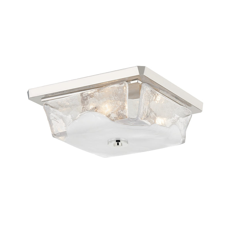 Hudson Valley 4710-PN Three Light Flush Mount, Polished Nickel