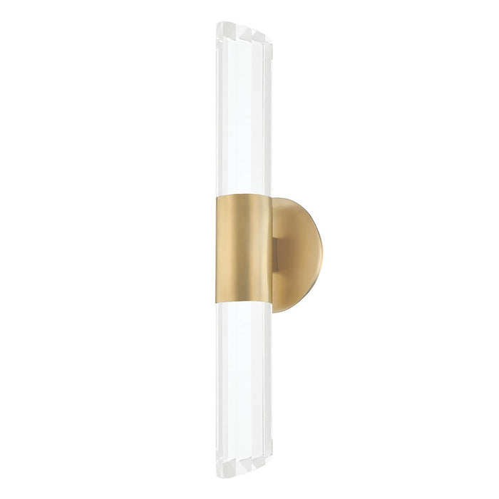 Hudson Valley 6052-AGB LED Wall Sconce, Aged Brass