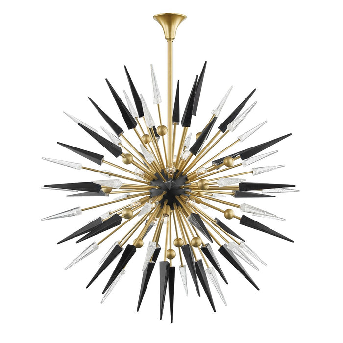 Hudson Valley 9047-AGB 18 Light Chandelier, Aged Brass