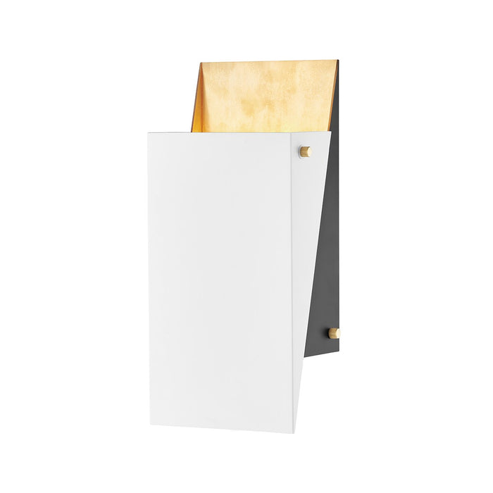Hudson Valley KBS1350101-AGB One Light Wall Sconce, Aged Brass