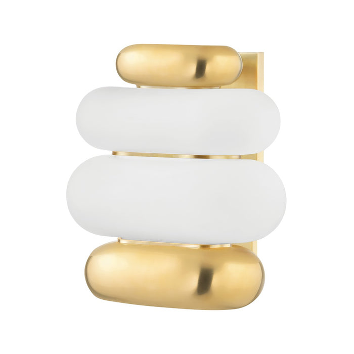 Hudson Valley KBS1354101-AGB Two Light Wall Sconce, Aged Brass
