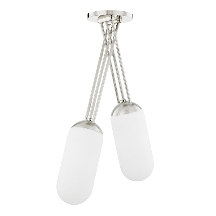 Hudson Valley KBS1356701D-BN Two Light Pendant, Burnished Nickel