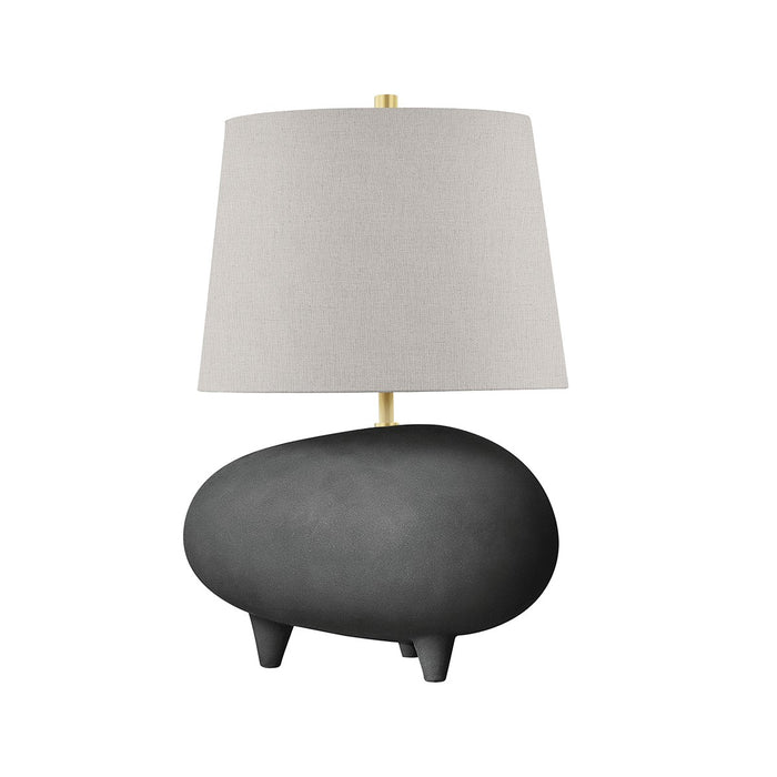 Hudson Valley KBS1423201A-AGB/MB One Light Table Lamp, Aged Brass/Matte Black