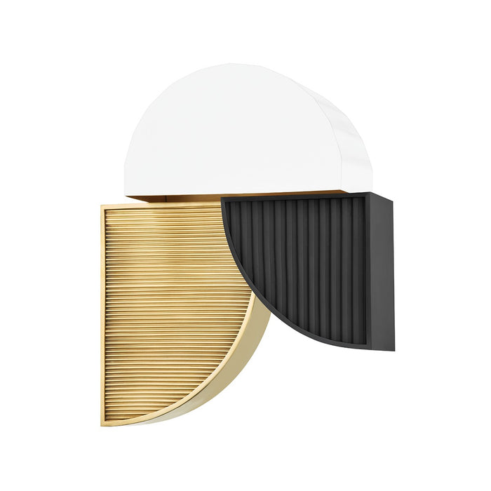 Hudson Valley KBS1428102-AGB LED Wall Sconce, Aged Brass