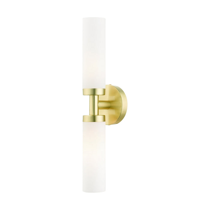 Livex Lighting 10104-12 Two Light Vanity, Satin Brass
