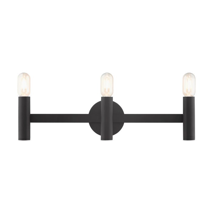 Livex Lighting 10343-04 Three Light Vanity, Black