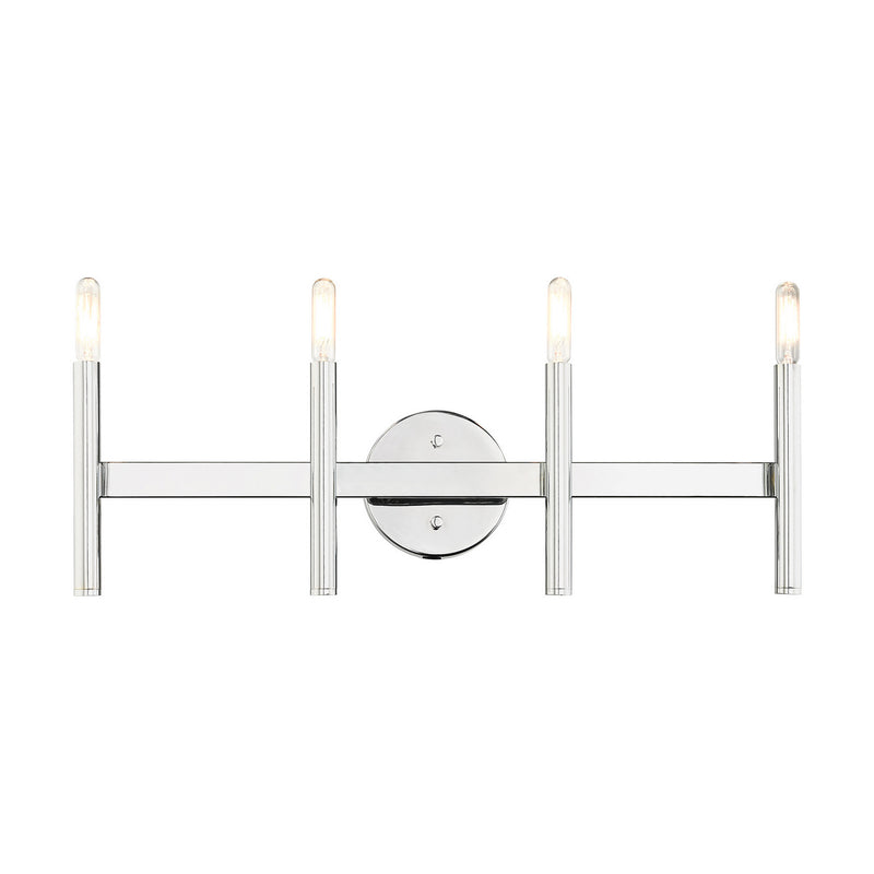 Livex Lighting 10344-05 Four Light Vanity, Polished Chrome