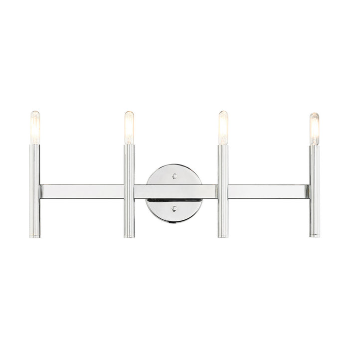 Livex Lighting 10344-05 Four Light Vanity, Polished Chrome