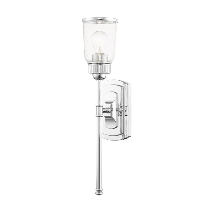 Livex Lighting 10511-05 One Light Wall Sconce, Polished Chrome