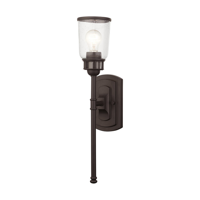 Livex Lighting 10511-07 One Light Wall Sconce, Bronze
