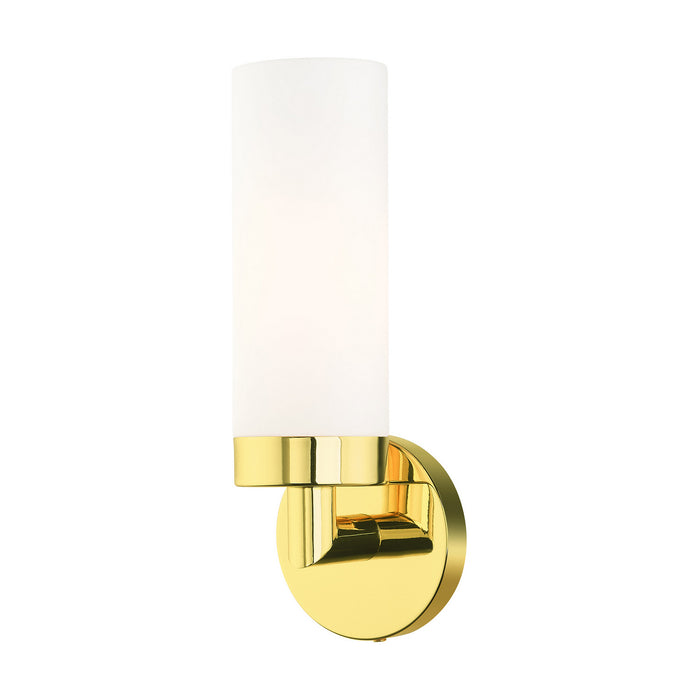 Livex Lighting 15071-02 One Light Wall Sconce, Polished Brass
