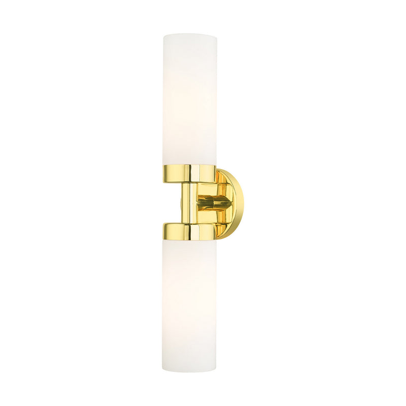 Livex Lighting 15072-02 Two Light Vanity, Polished Brass