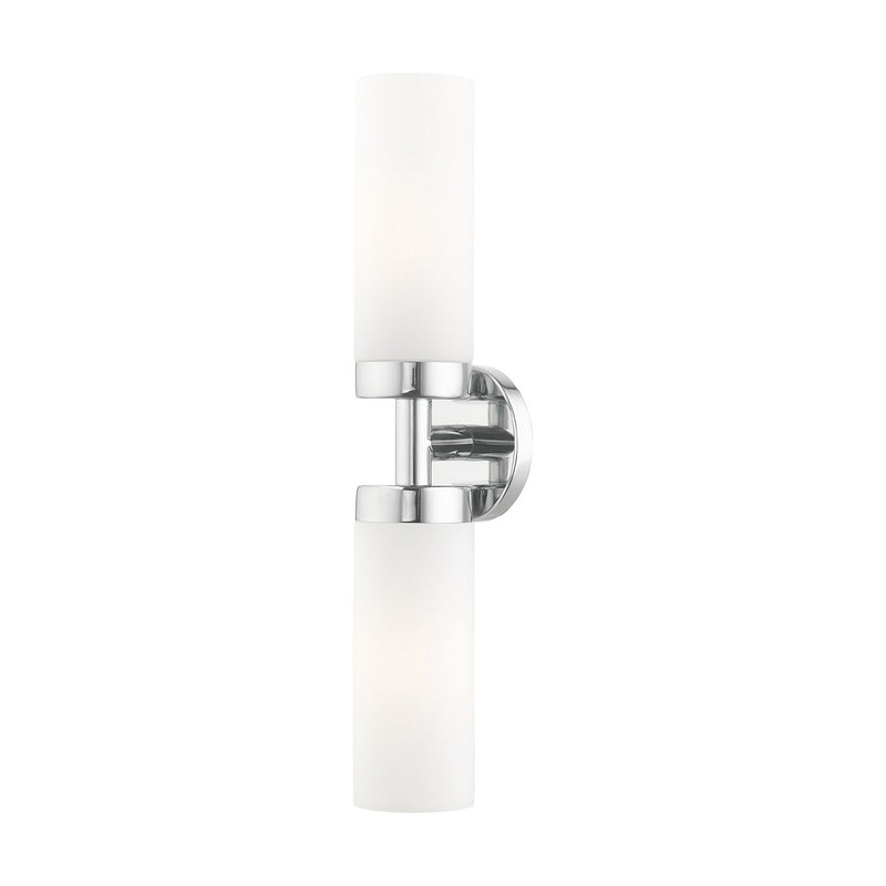 Livex Lighting 15072-05 Two Light Vanity, Polished Chrome