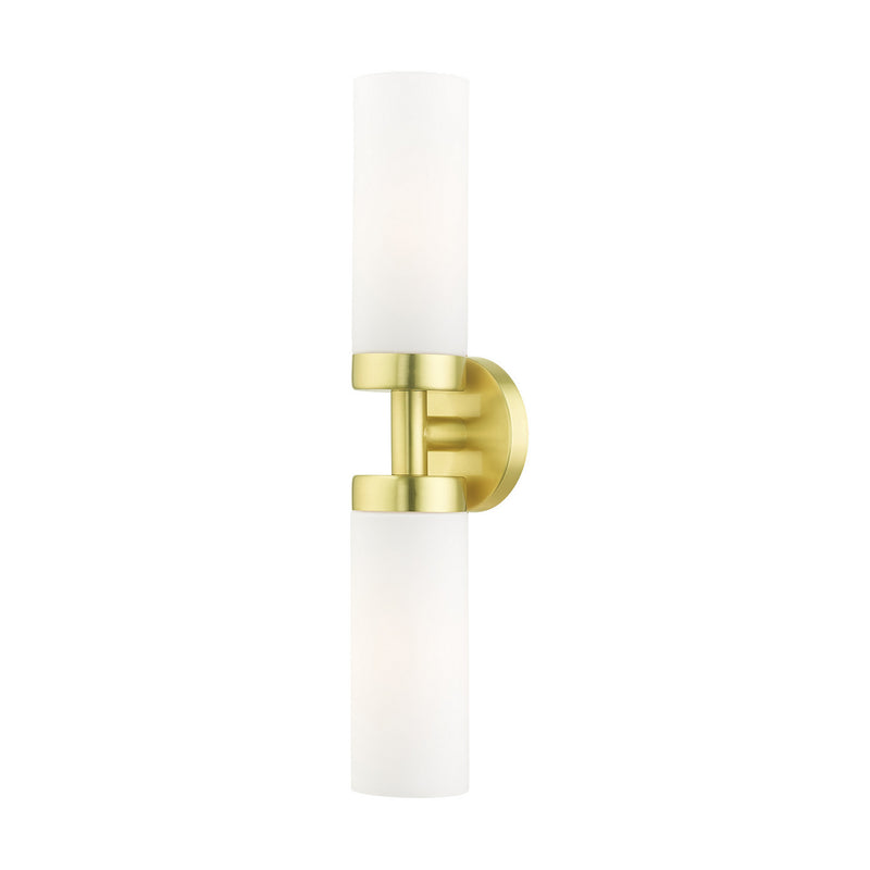 Livex Lighting 15072-12 Two Light Vanity, Satin Brass