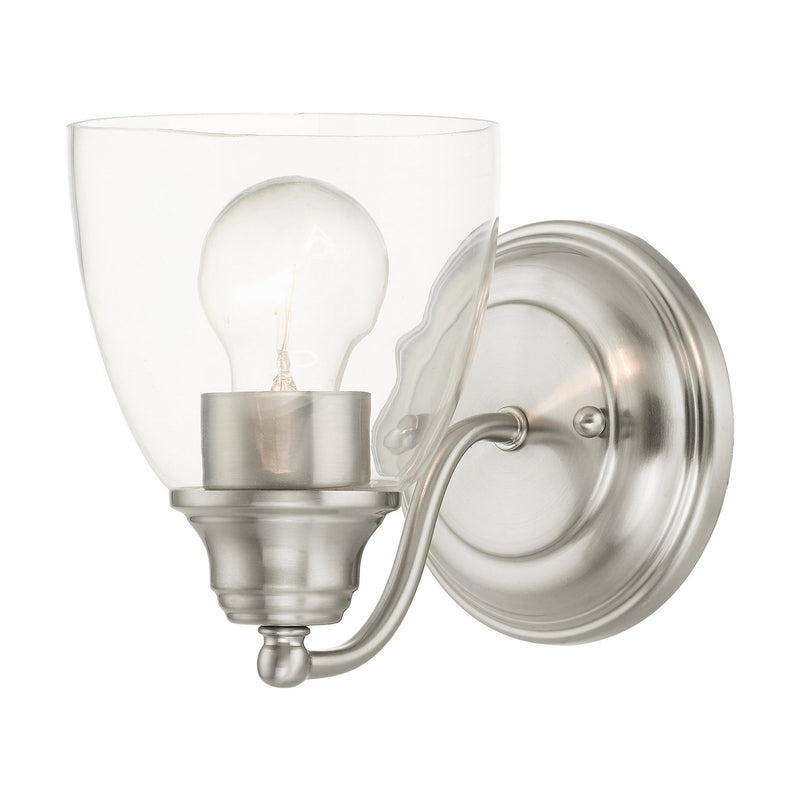 Livex Lighting 15131-91 One Light Vanity, Brushed Nickel