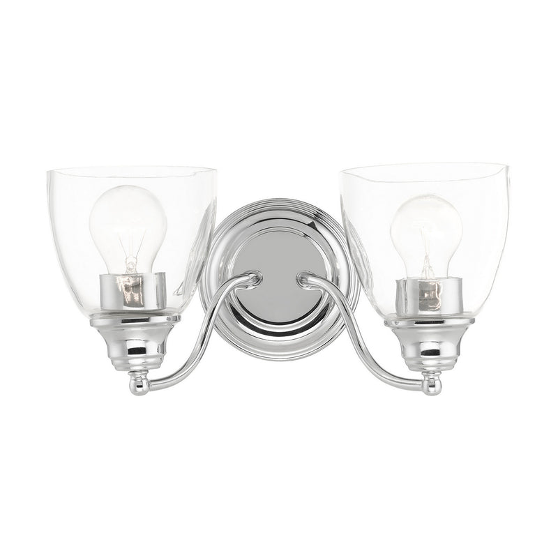 Livex Lighting 15132-05 Two Light Vanity, Polished Chrome