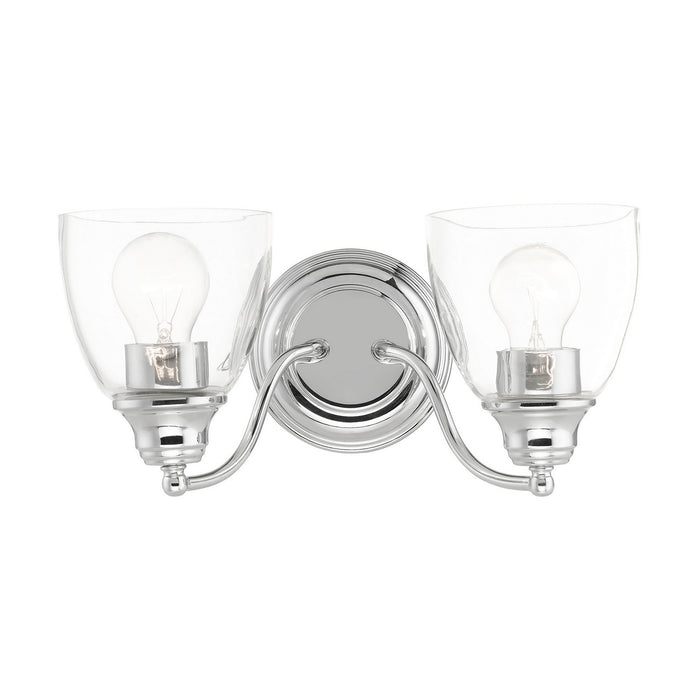 Livex Lighting 15132-05 Two Light Vanity, Polished Chrome