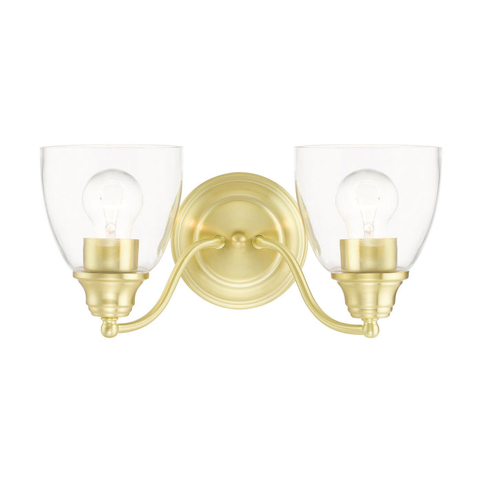 Livex Lighting 15132-12 Two Light Vanity, Satin Brass