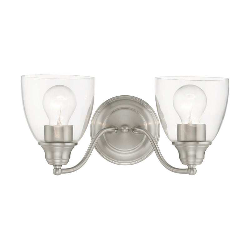 Livex Lighting 15132-91 Two Light Vanity, Brushed Nickel