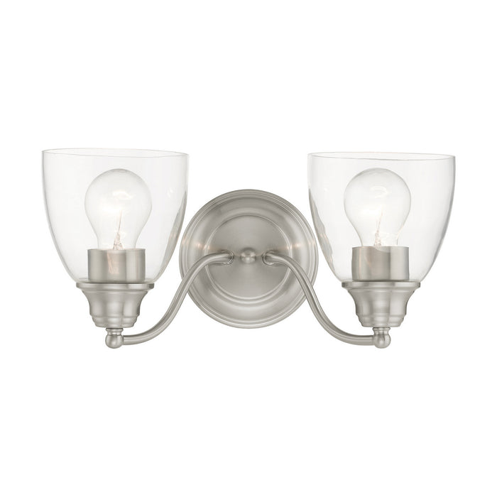 Livex Lighting 15132-91 Two Light Vanity, Brushed Nickel