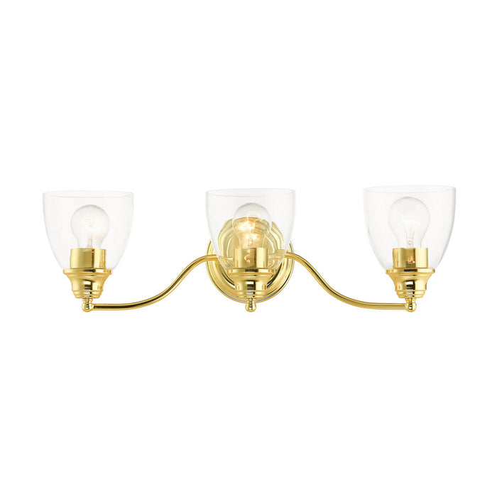 Livex Lighting 15133-02 Three Light Vanity, Polished Brass