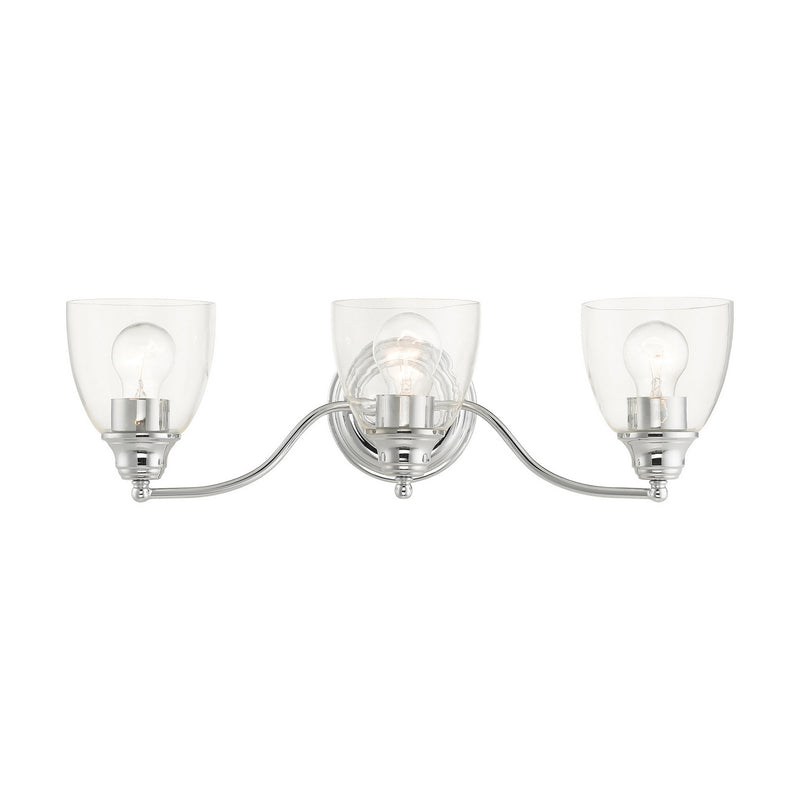 Livex Lighting 15133-05 Three Light Vanity, Polished Chrome