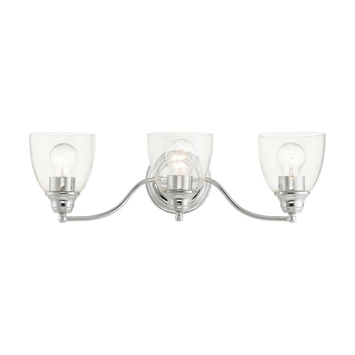 Livex Lighting 15133-05 Three Light Vanity, Polished Chrome
