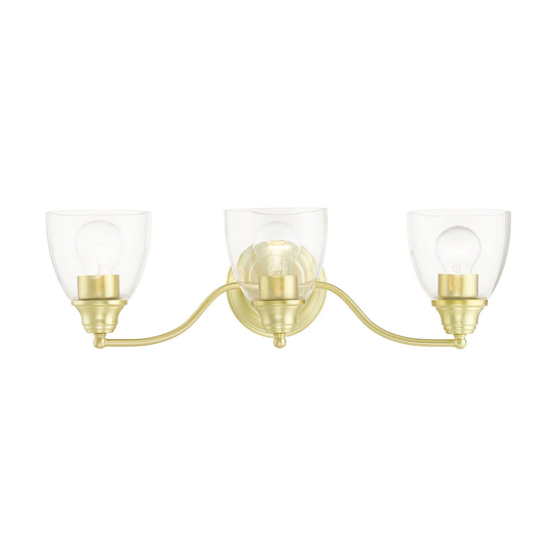 Livex Lighting 15133-12 Three Light Vanity, Satin Brass