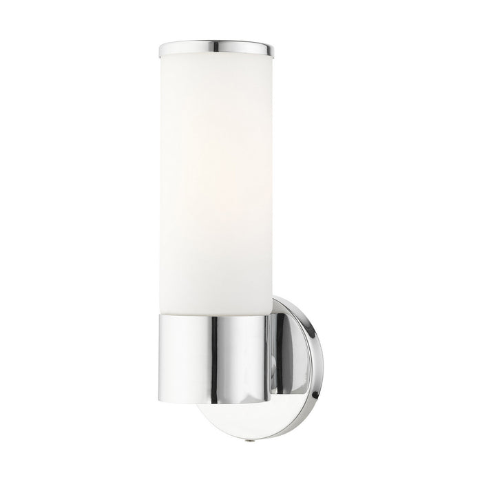 Livex Lighting 16561-05 One Light Wall Sconce, Polished Chrome