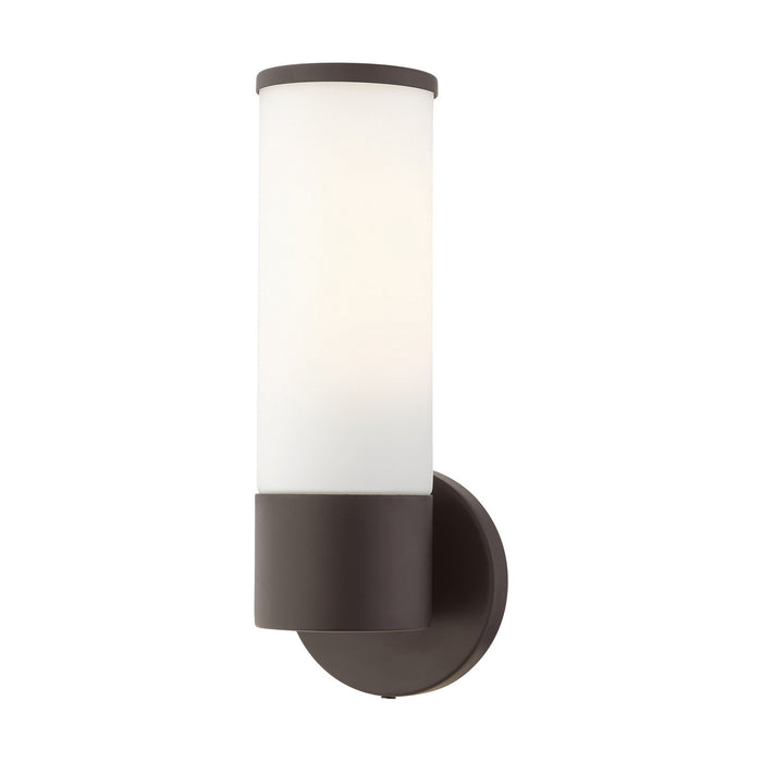 Livex Lighting 16561-07 One Light Wall Sconce, Bronze