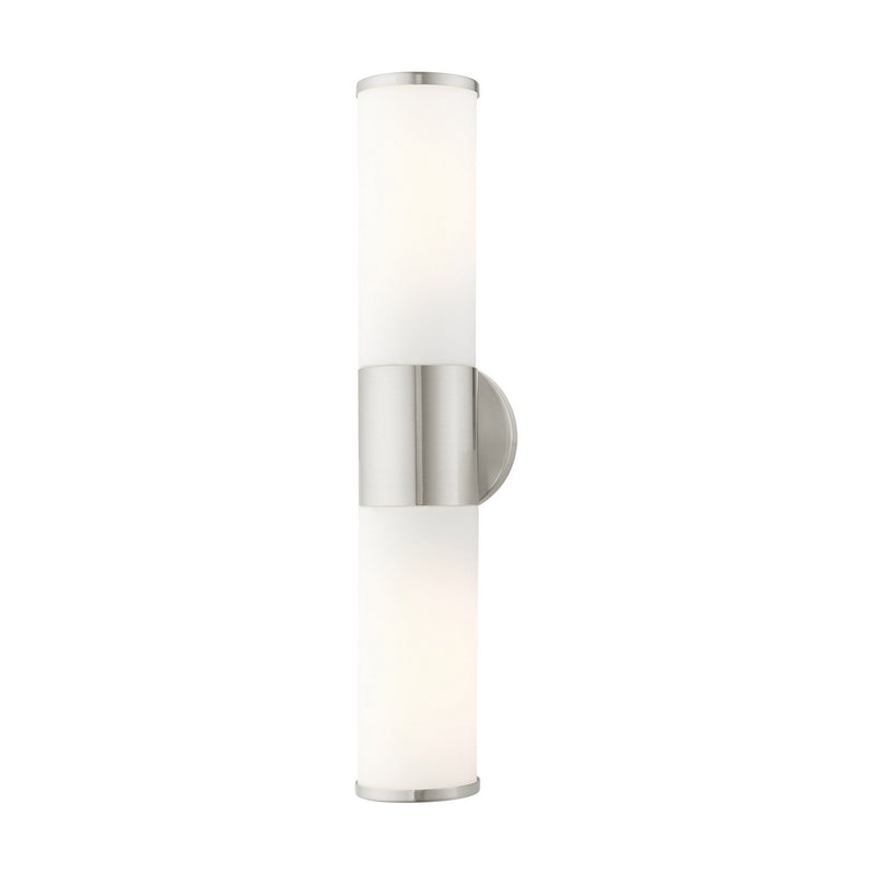 Livex Lighting 16562-91 Two Light Vanity, Brushed Nickel