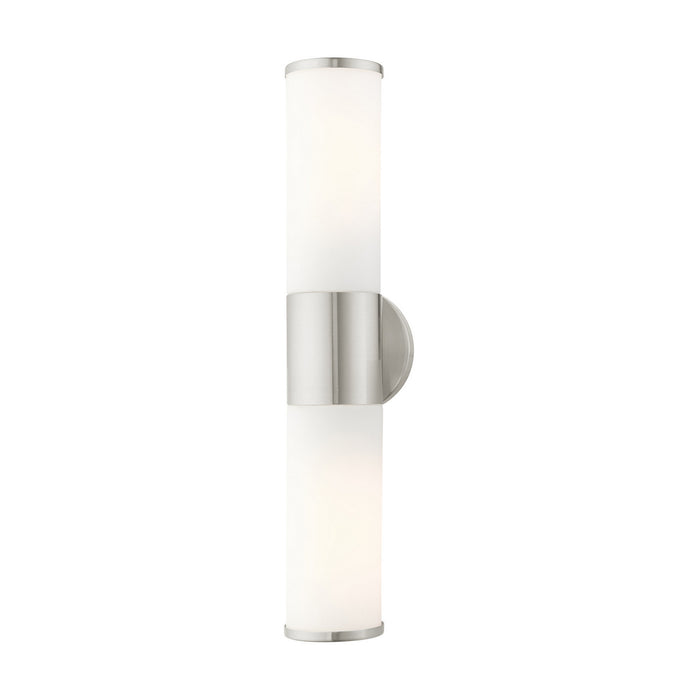 Livex Lighting 16562-91 Two Light Vanity, Brushed Nickel
