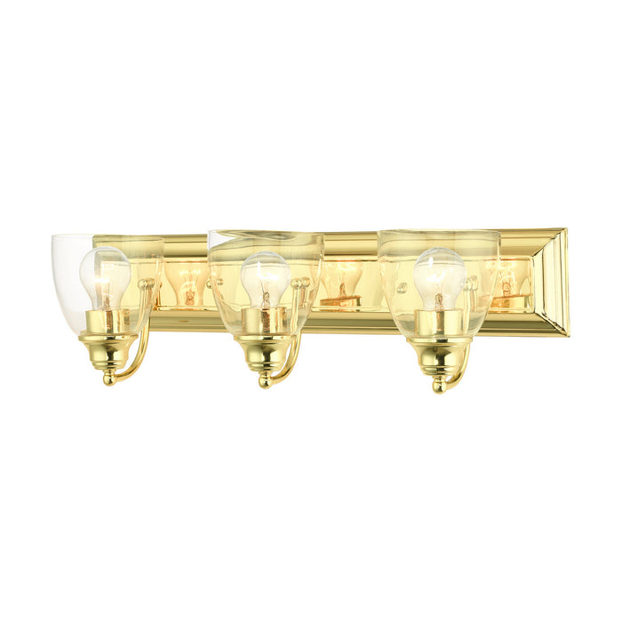 Livex Lighting 17073-02 Three Light Vanity, Polished Brass