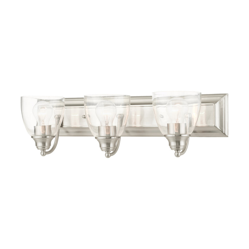 Livex Lighting 17073-91 Three Light Vanity, Brushed Nickel