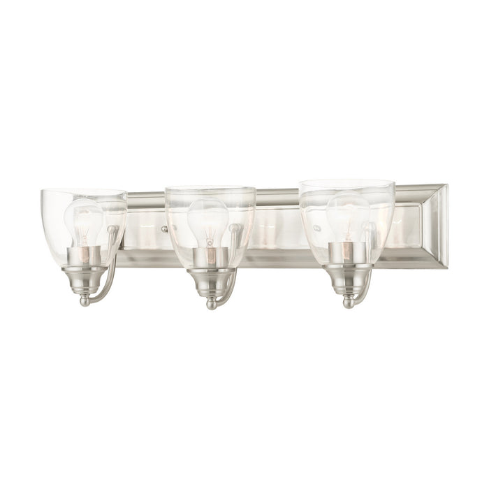 Livex Lighting 17073-91 Three Light Vanity, Brushed Nickel