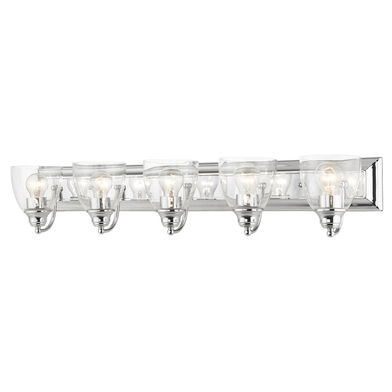 Livex Lighting 17075-05 Five Light Vanity, Polished Chrome