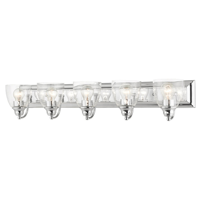 Livex Lighting 17075-05 Five Light Vanity, Polished Chrome