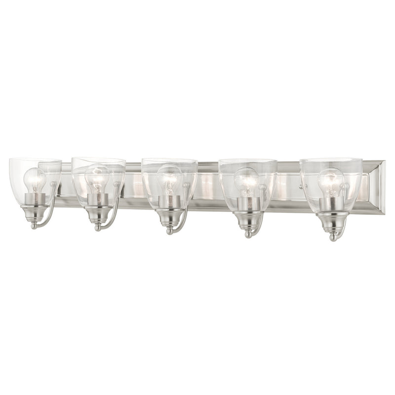 Livex Lighting 17075-91 Five Light Vanity, Brushed Nickel