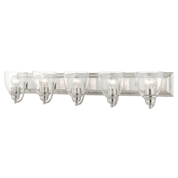 Livex Lighting 17075-91 Five Light Vanity, Brushed Nickel