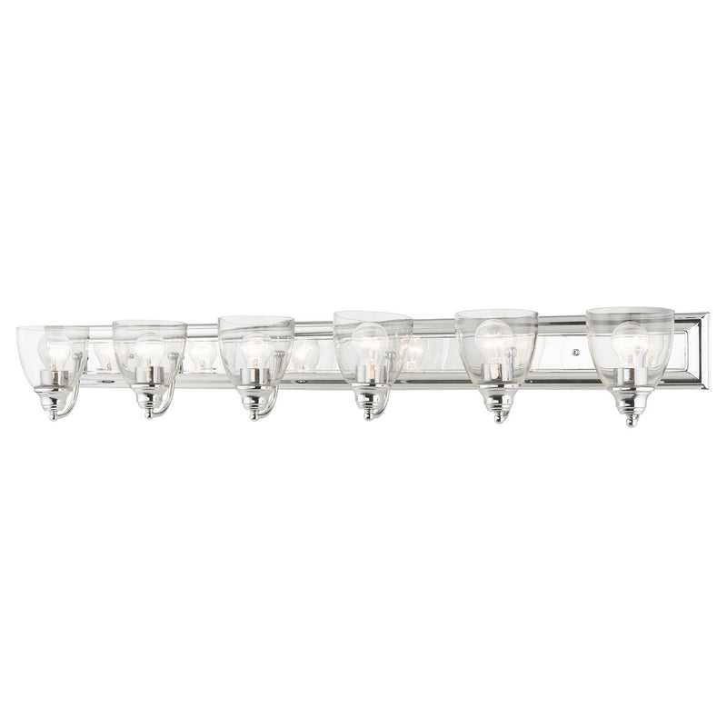 Livex Lighting 17076-05 Six Light Vanity, Polished Chrome