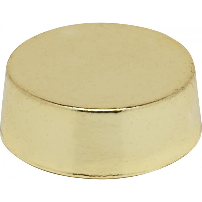 Satco 90-1050 1" Plain Knob, Polished Brass