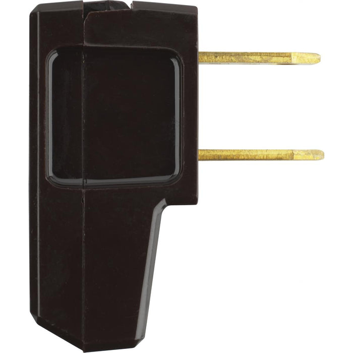 Satco 90-1084 Connect Flat Plug, Black