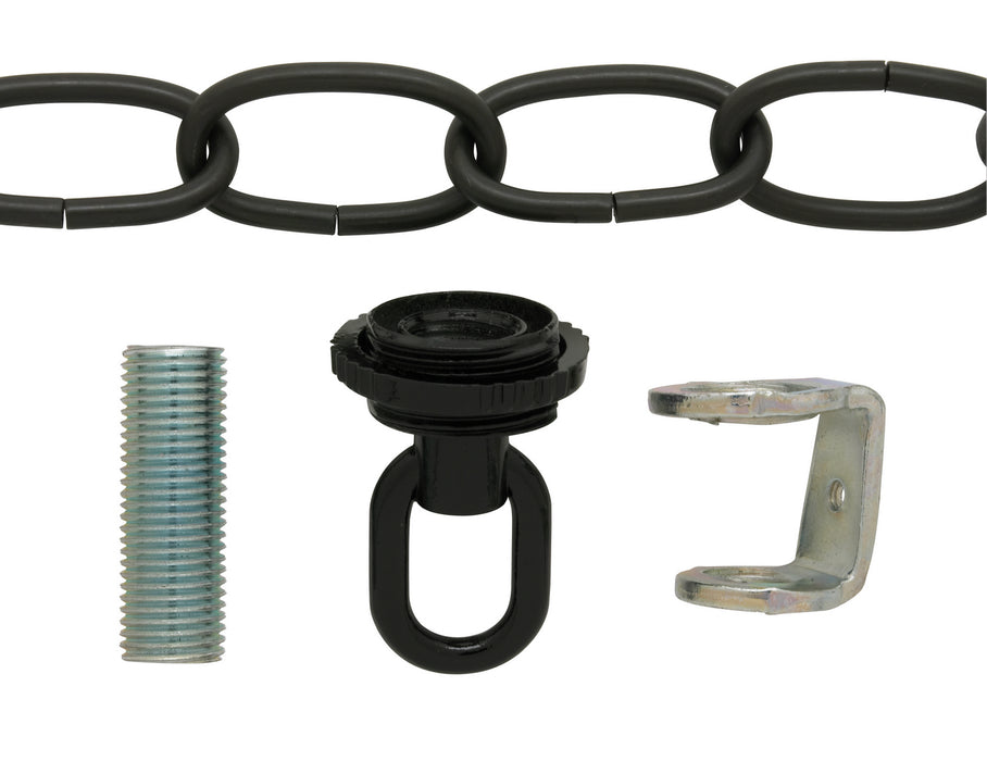 Satco 90-1100 Canopy Hanger Kit, Black