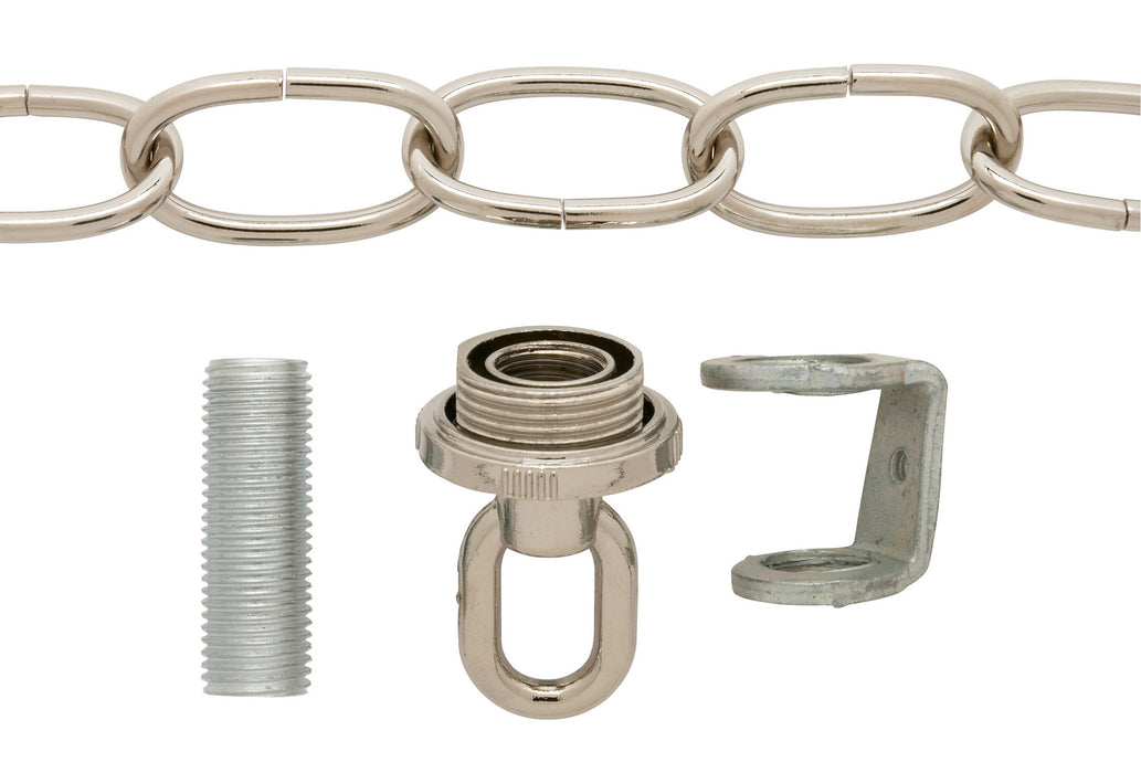 Satco 90-1102 Canopy Hanger Kit, Chrome